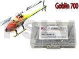 GOB001   Goblin 700 Heli Stainless Steel Screw Kit